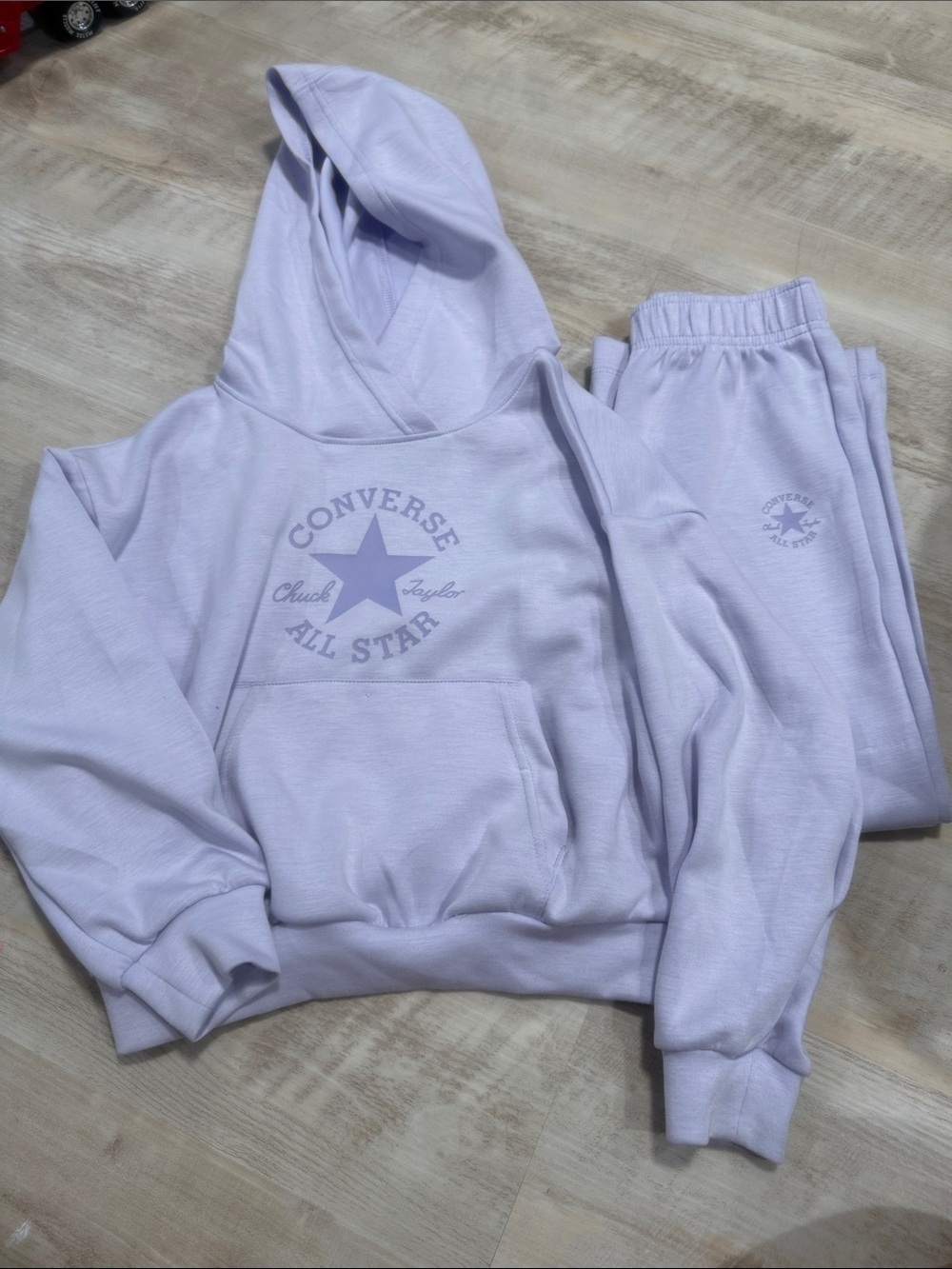 Converse Kids Lavender All Star Hoodie & Joggers Set